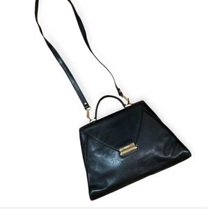 Vintage Fendi Black Leather Handbag